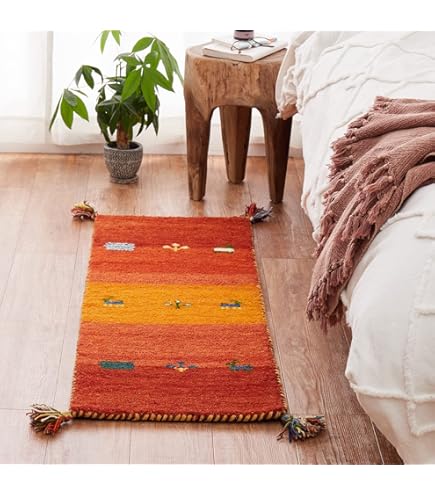 ギャッベ　ラグ・カーペット Amazon | ラグマット 190×190 2畳 洗える ギャッベ ギャベ フランネル